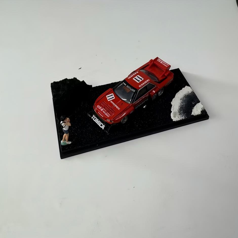 1/64 多美卡TLV MINIGT 合金车INNO场景高达展示地冰岛沙滩场景