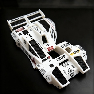田宫四驱车19437 S2底盘喷漆车壳白色铁狼号配色封绘定制礼物收藏