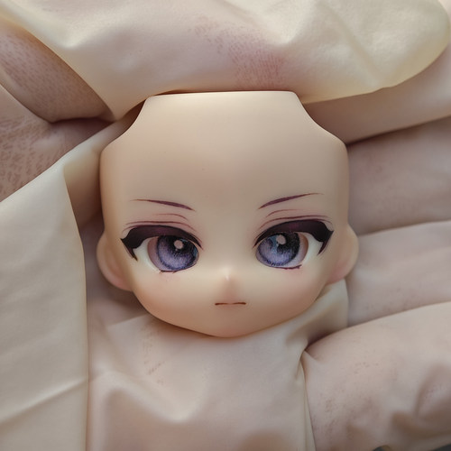 【代卖】兔圆圆开眼带妆 成品 水贴脸壳BJD12分 ob11