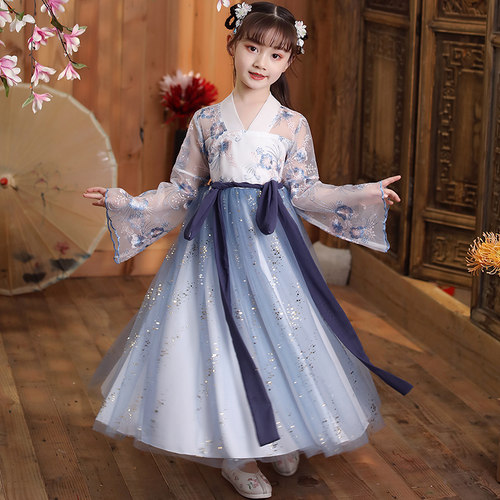 小女孩秋季新款汉服中国风古装