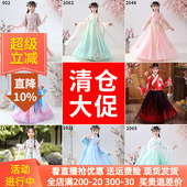 中国风春夏夏款 女童清仓汉服连衣裙