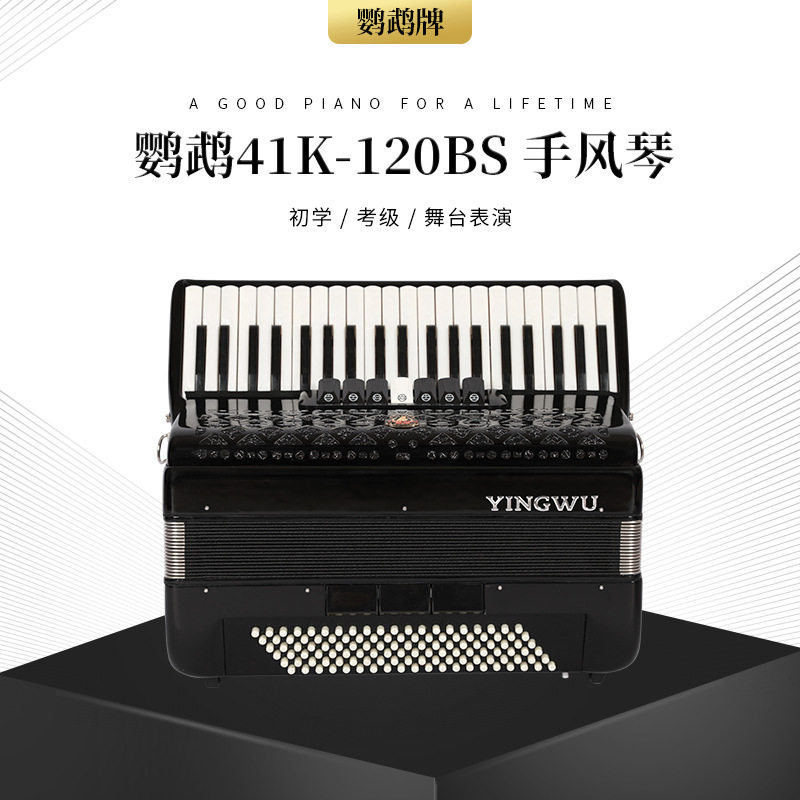鹦鹉手风琴 考级演奏初学手风琴60/96/120贝斯三排簧手风琴