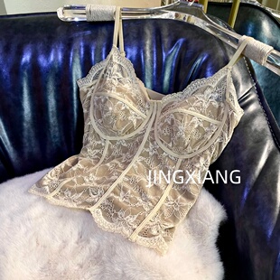 AOSER小众时尚法式纯色欧美感鱼骨吊带百搭性感风6100-2