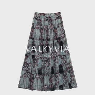 印花休闲百搭长裙薄款 女装 悠悠奢品 大摆半身裙2733 Valkyvia