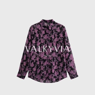 薄款 悠悠奢品 洋气印花衬衫 透气女装 休闲百搭801 Valkyvia