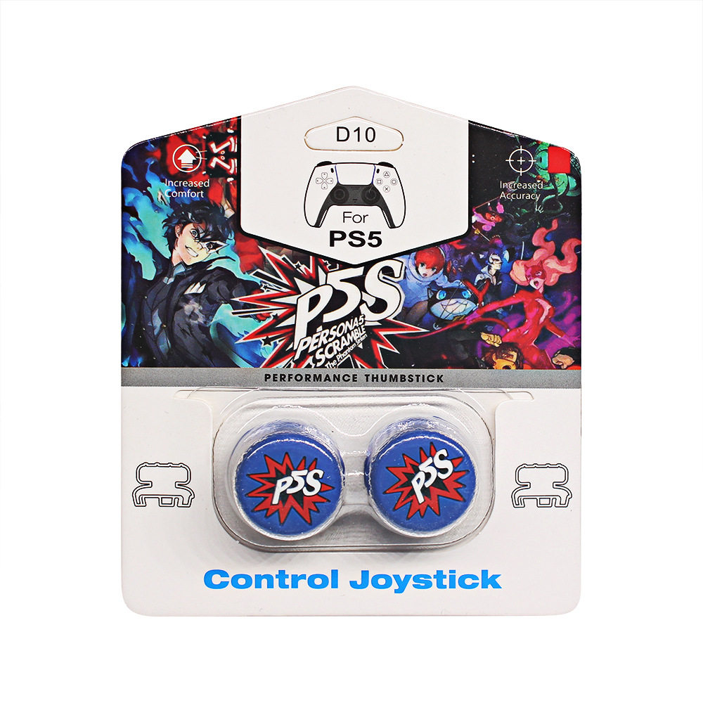 새로운 게임 콘솔 제품 PS4|PS5 게임 컨트롤러 액세서리 실리콘 캡 핸들 로커 엄지 캡 테마 커버 높이기