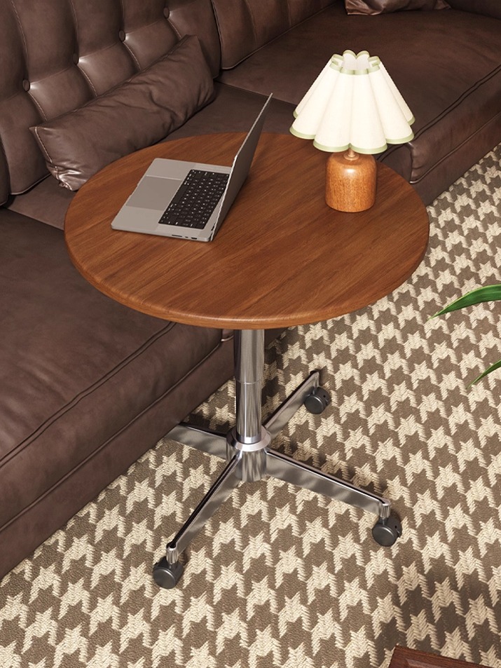 沙发边几小桌子可移动圆桌客厅家用高端床头桌升降茶几阳台小茶桌