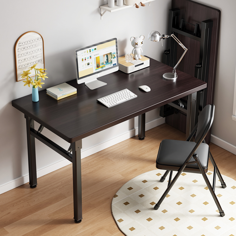 电脑桌椅套装家用办公可折叠桌子简易出租屋长方形书桌学习书桌