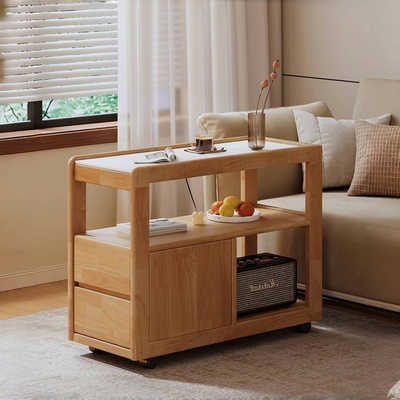 实木沙发边柜2025新款小户型窄边桌卧室床头侧边几客厅可移动茶几