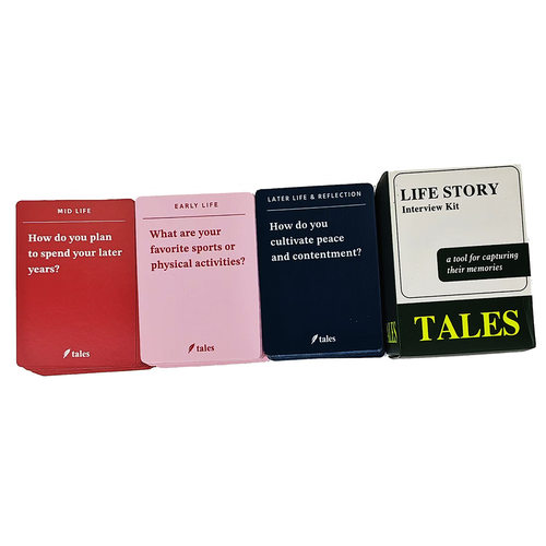Life Story Interview Kit生活故事专家制作提示卡帮助你保留记忆