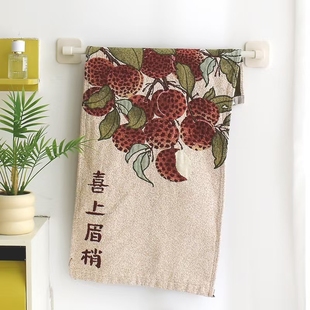 新款 75cm纯棉纱布洗脸巾家用吸水卡通a类 柔软水洗棉成人大毛巾35