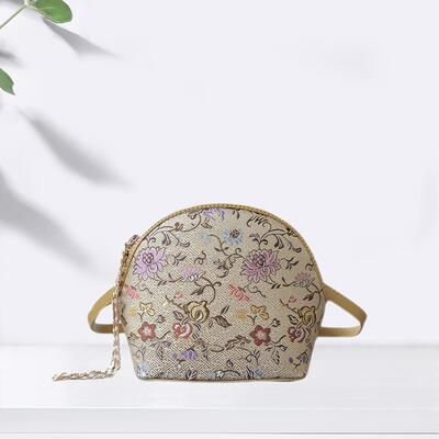 斜挎贝壳包非遗宋锦国风链条