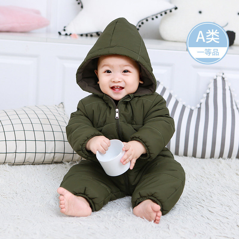 2019 new pattern baby Down one-piece garment Cotton men and women baby thickening go out winter keep warm Climbing clothesin the Children/Baby/Family fitted , Jumpsuit/Climbing clothes/Romper  category - from Buy2taobao.com to provide professional Taobao agent buy service