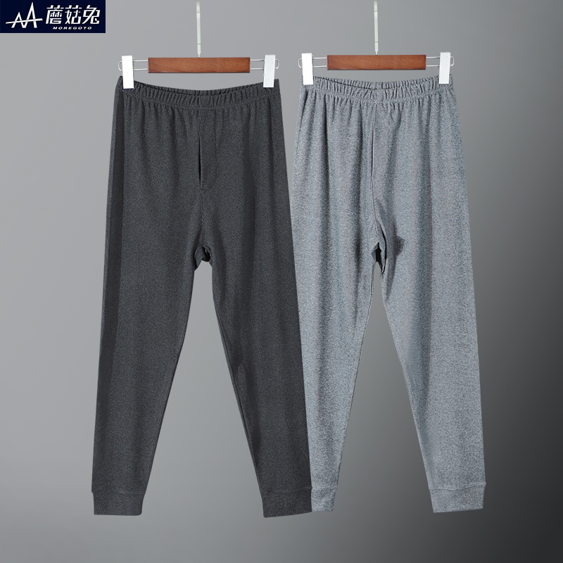 蘑菇兔胖男童德绒秋裤宽松加肥