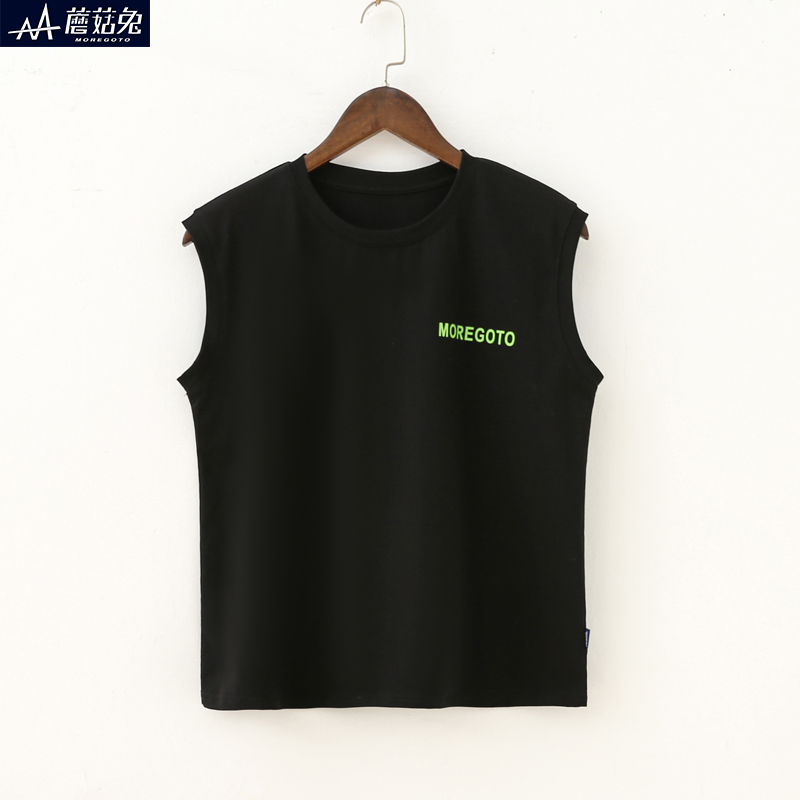 蘑菇兔胖男童背心夏季薄款