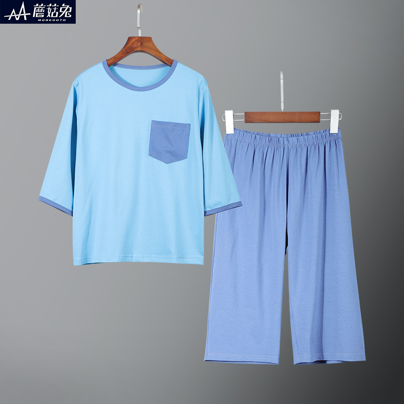 胖男童睡衣莫代尔夏季薄款大男孩