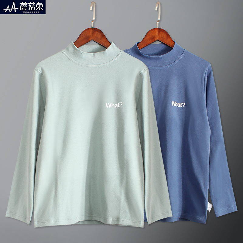 胖男童半高领打底衫加肥加大码