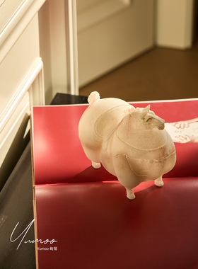 屿陌马年新作马肥家厚仿玉石唐马摆件玄关电视墙家居高级小众装饰