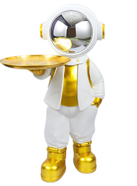 炫酷镜面男孩落地摆件儿童房装饰