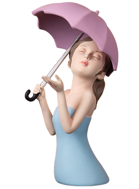 少女心简约现代风艺术样板间摆件