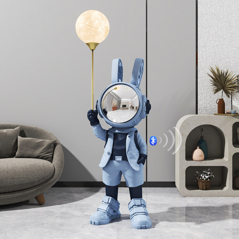 科技感太空兔摆件宇航员轻奢网红机械兔客厅大型落地电视柜装饰品,家居饰品,装饰摆件,淘宝优惠券,粉丝福利购,淘宝优惠卷