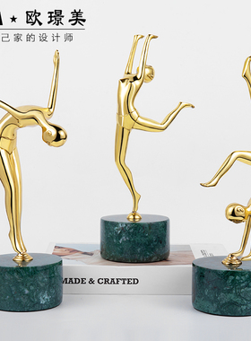 轻奢风抽象人物创意电视柜装饰品