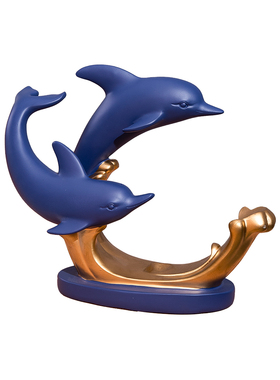 创意海豚红酒架摆件北欧轻奢时尚家居客厅酒柜装饰品乔迁新居礼品