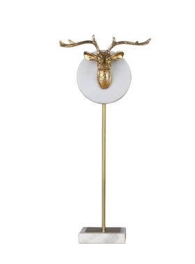 蜥蜴鹿头蜻蜓金属玄关轻奢风摆件