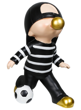 可爱泡泡男孩童装店树脂装饰摆件