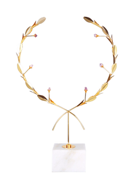 轻奢风金属水晶送礼酒柜软装饰品