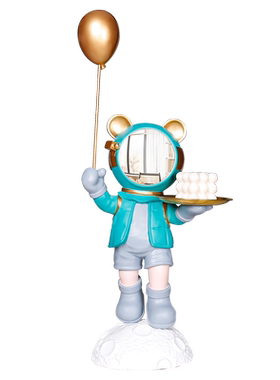 简约轻奢太空桌面摆件暴力熊玄关