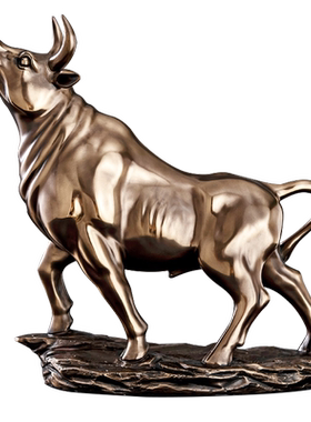 客厅老板办公室华尔街招财牛摆件