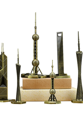 中国风地标建筑模型雷峰塔小蛮腰