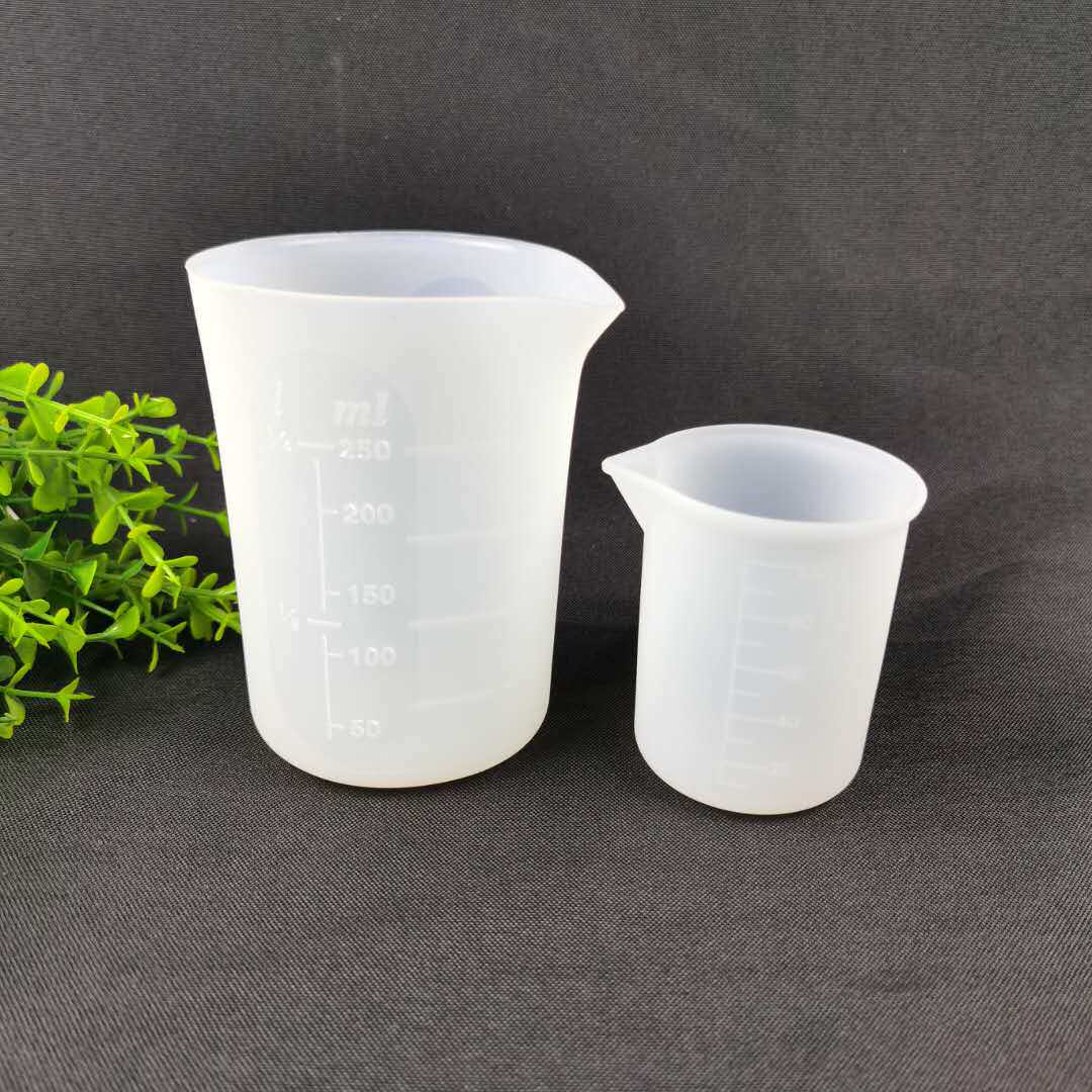 水晶滴胶DIY手工制作材料工具带刻度250mI毫升免洗硅胶量杯混合杯