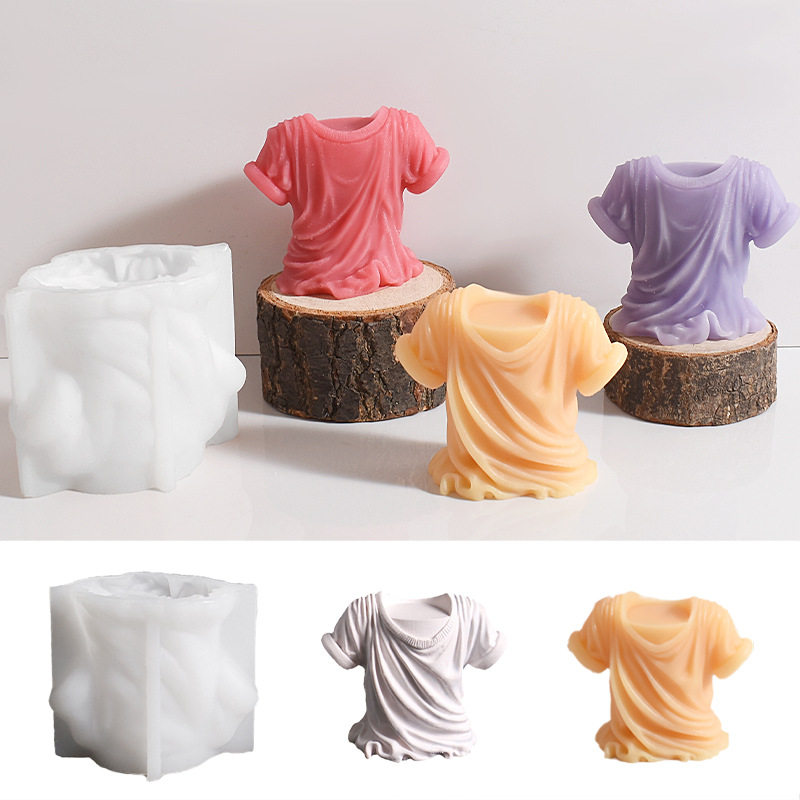 3D立体T恤水晶石膏家居饰品摆件