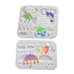 饰品挂件滴胶模具小雨伞月亮云朵
