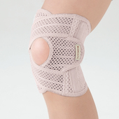 日本进口CERVIN 透气舒适 男女成人通用护膝 肉色交叉式 运动护膝