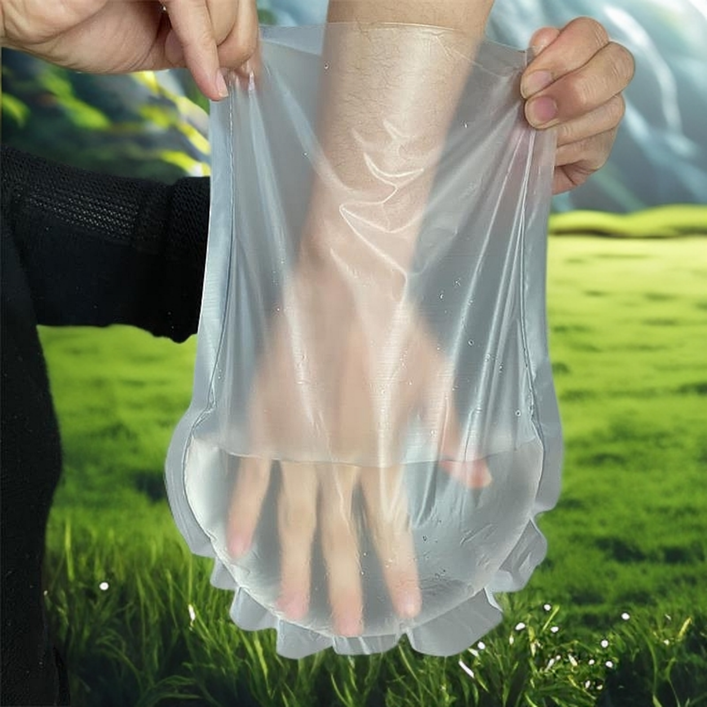 弧形泡手袋塑料袋子耐高温袋子