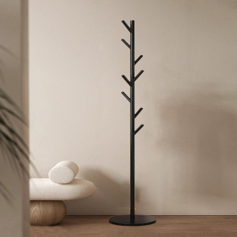 意式铁艺挂衣架落地卧室衣服挂架金属挂包架家用室内不锈钢衣帽架