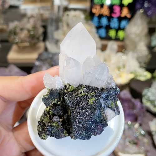 花园水晶针铁矿 特价无鉴赏