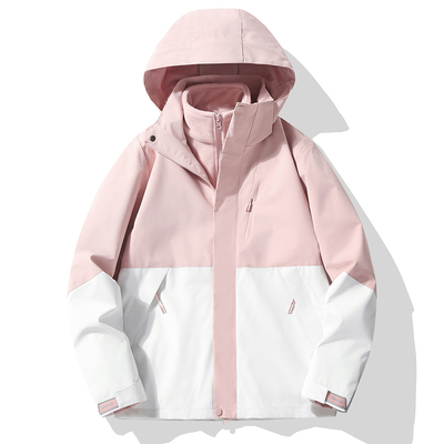 2025新款冲锋衣女款可拆卸三合一秋冬男款登山服防风防水防寒外套