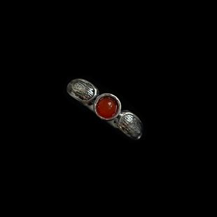Gemstone Red Ring复古银色戒指 Silver Vintage古着Ancient