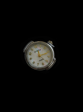 古着vintage复古Antique quartz ring watch戒指