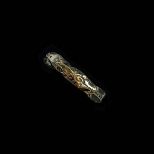 Open Vintage古着Ancient Stone Wishing Ring复古戒指 Silver