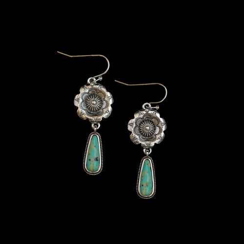 Vintage古着水滴耳环女