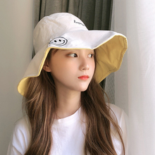 双面渔夫帽女夏季韩版百搭遮阳太阳帽日系防紫外线防晒遮脸帽子女