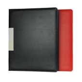 毅力达a4文件夹资料册活页插页作品歌谱收纳商务皮质黑色定制logo