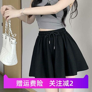 新中式裙裤裤裙感阔夏季时尚宽松显瘦飘飘安全裤防走光短裤女