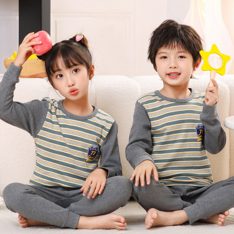 男女童纯棉秋衣秋裤宝宝棉毛衫中小内衣套装儿童秋冬打底睡衣睡裤,童装/婴儿装/亲子装,内衣套装,淘宝优惠券,粉丝福利购,淘宝优惠卷