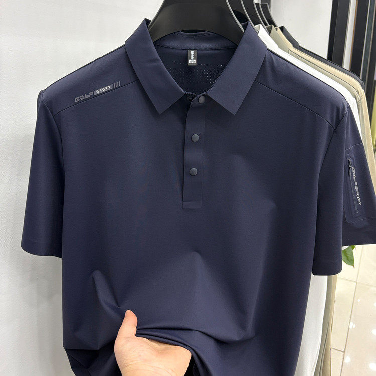 翻领常规宽松其它锦纶T恤